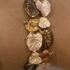 Mixed Brown Leaves Elasticated Bracelet