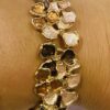 Mixed Brown Floral Elasticated Bracelet