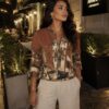 Italian City Print Zip Up Lightweight Jacket In Various Colours