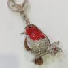 Diamante Robin Key Ring/Bag Charm