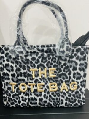 Grey Or Brown Animal Print Tote Bag