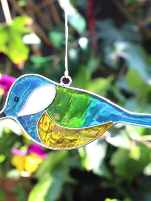 Blue Tit Suncatcher Hanging Decoration
